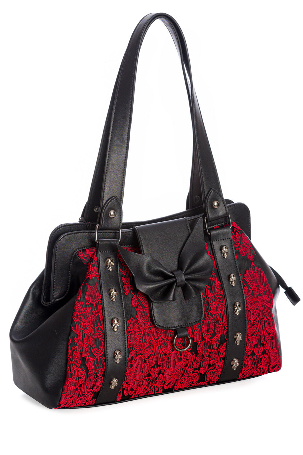 Maplesage Handtasche rot-schwarz
