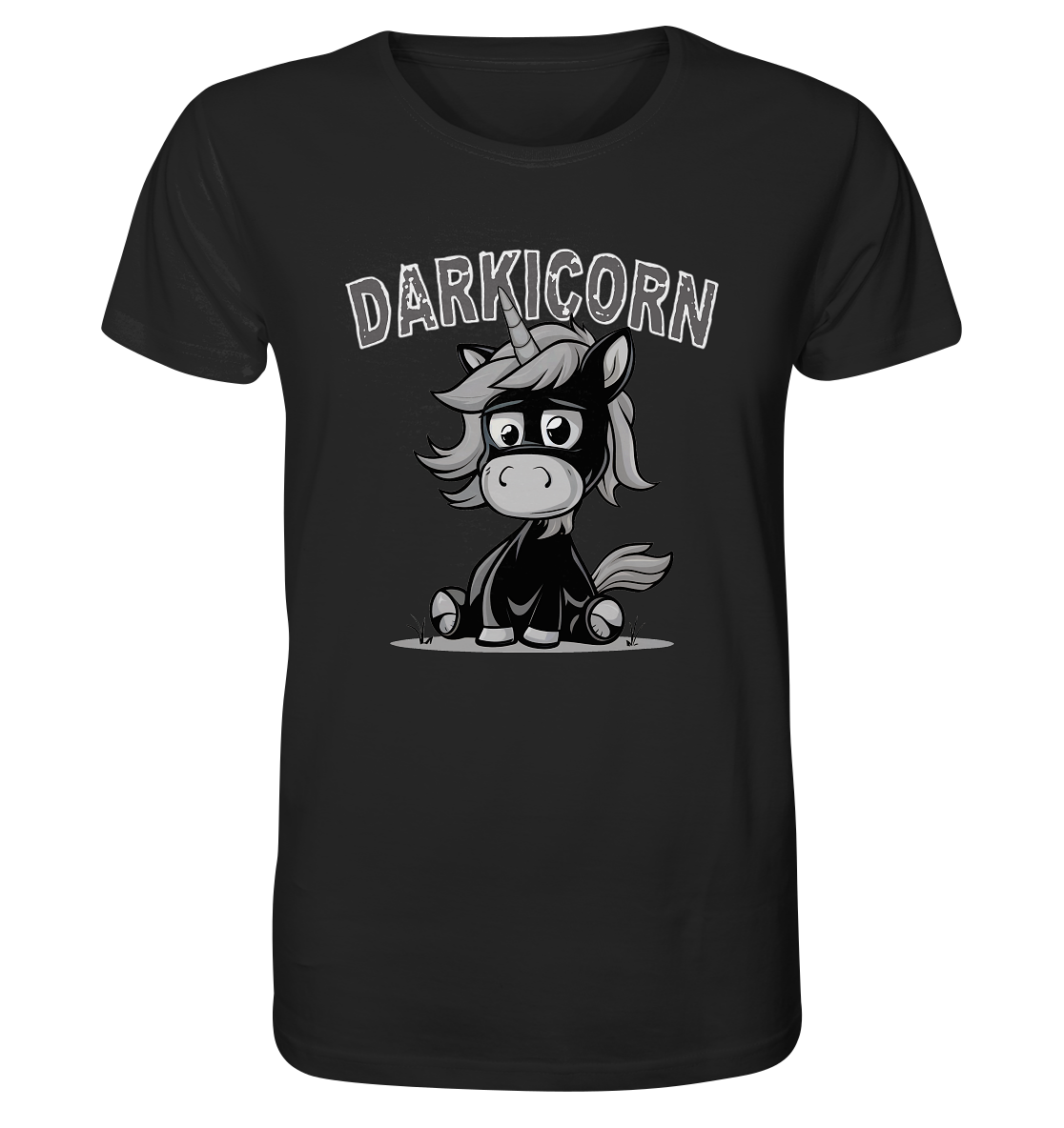 Darkicorn. Schwarzes Einhorn - Organic Shirt